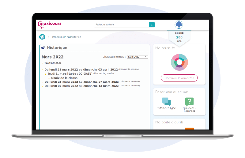 historique maxicours